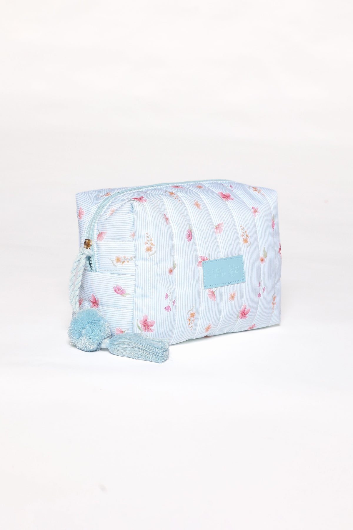 Cosmetic Case in Blue Garden Stripe – view 4 of 7