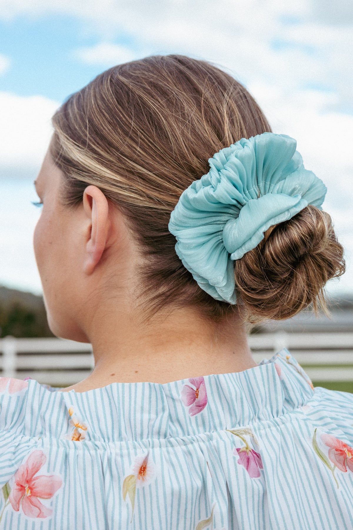 Ebony Scrunchie in Blue – view 1 of 5