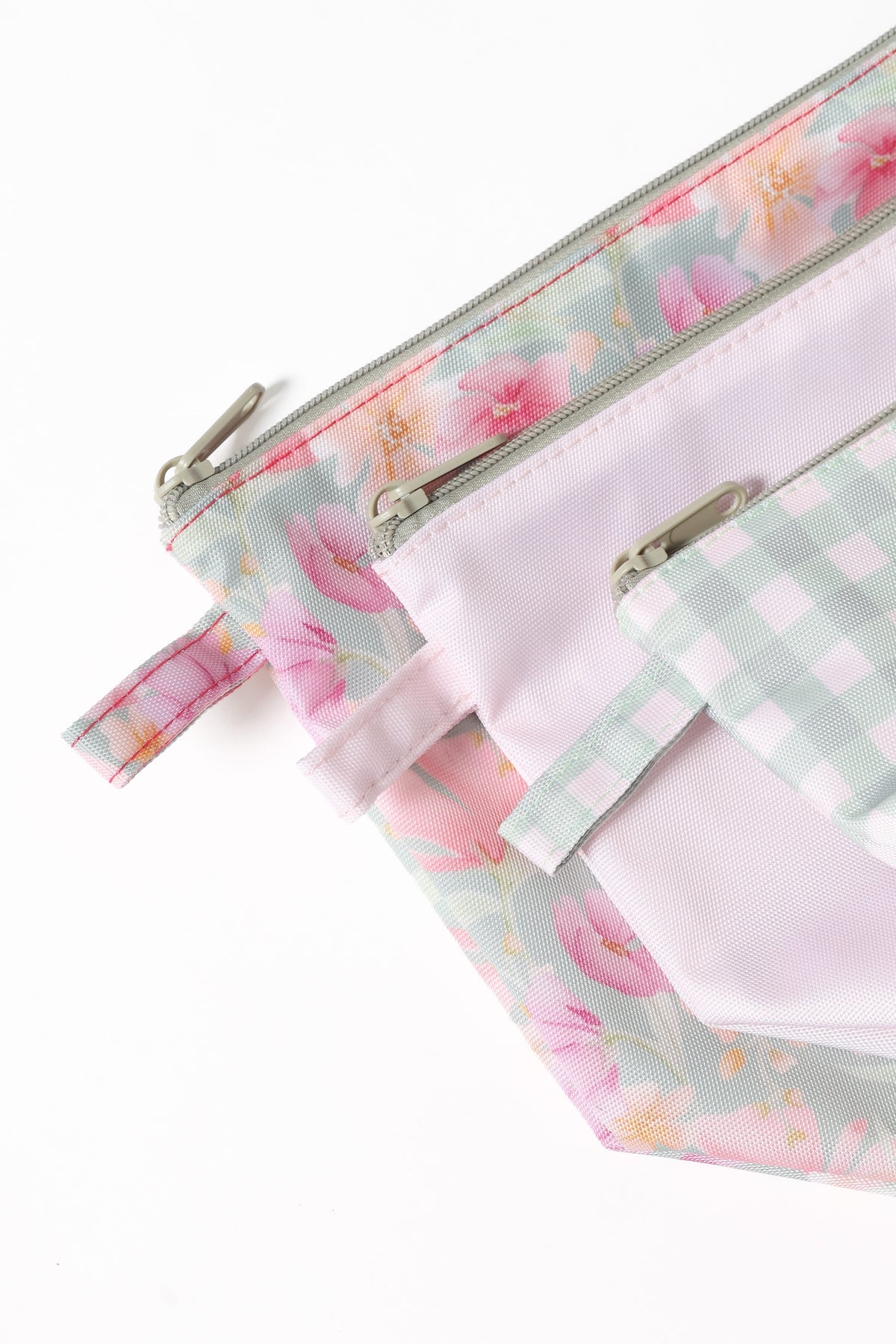 Handy Pouch Trio in Sage Wildflowers – view 7 of 8