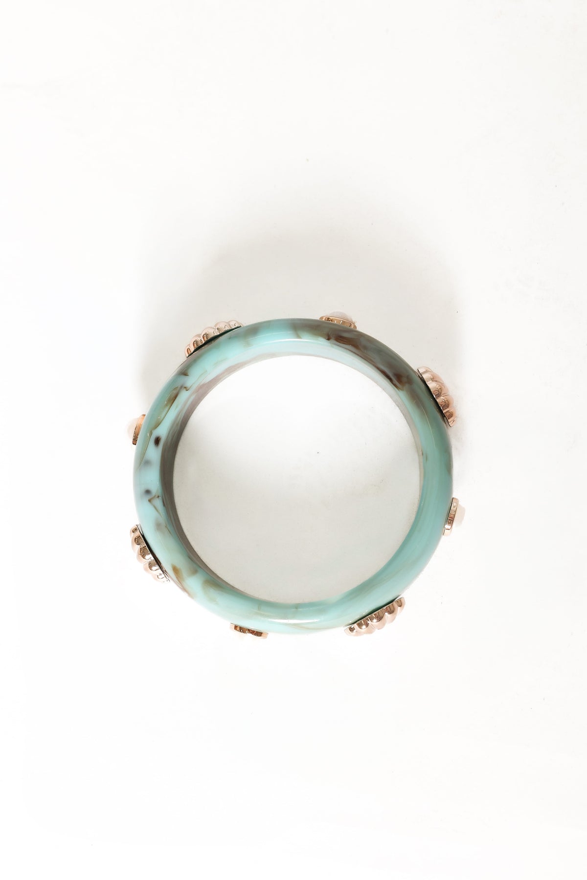 Havana Shell Bangle Set in Teal – view 3 of 6