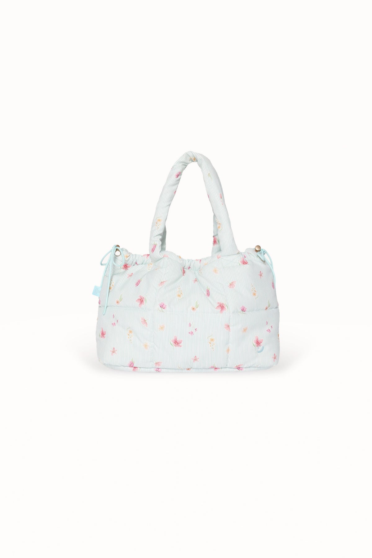 Marshmallow Midi Tote in Blue Garden Stripe – view 4 of 10
