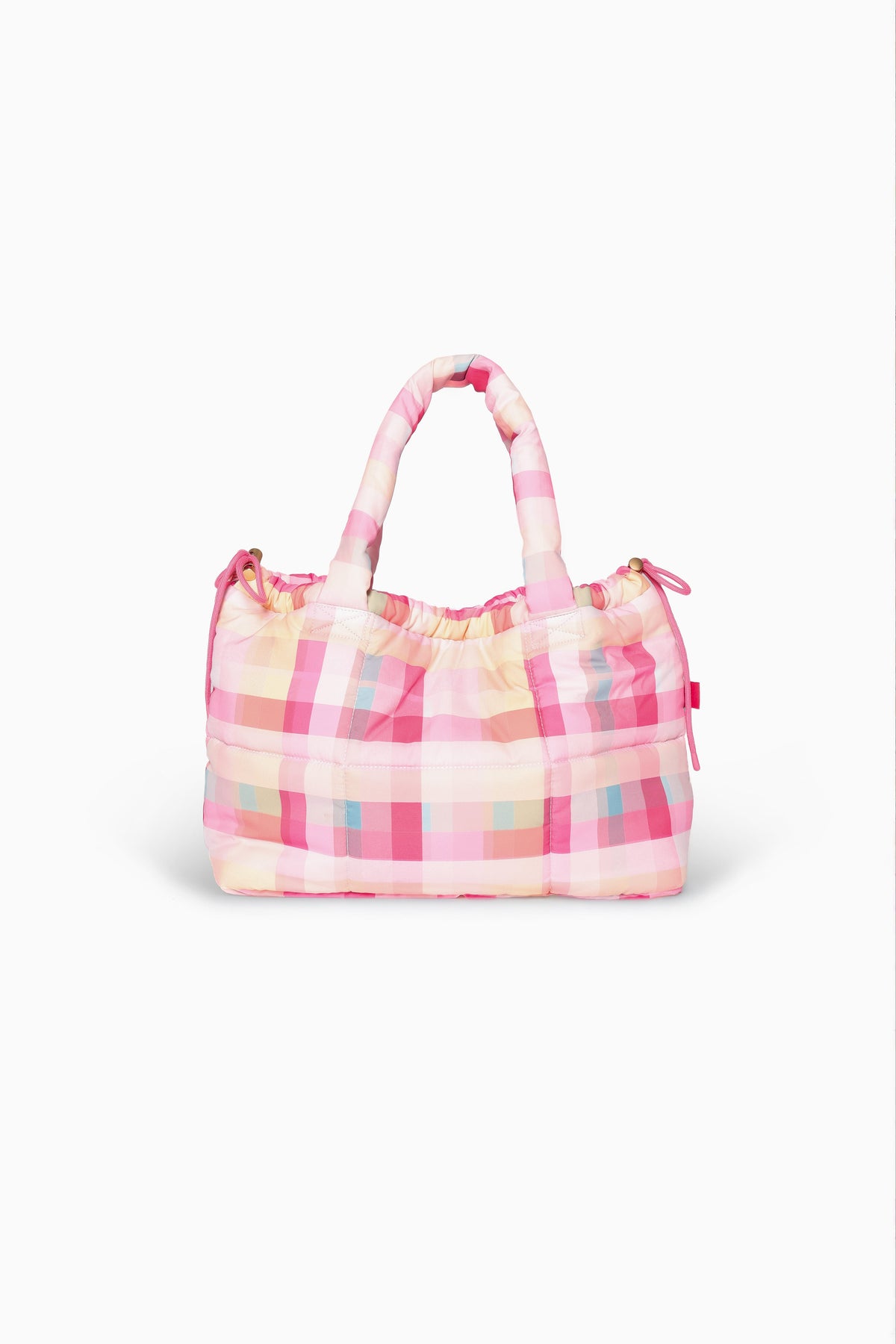 Marshmallow Midi Tote in Pink Picnic Plaid – view 5 of 10