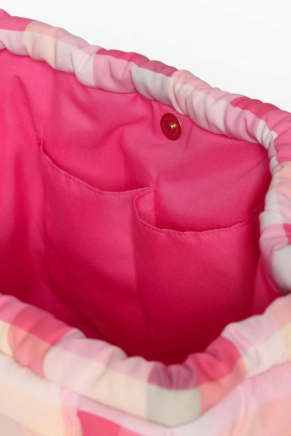 Marshmallow Midi Tote in Pink Picnic Plaid – view 10 of 10
