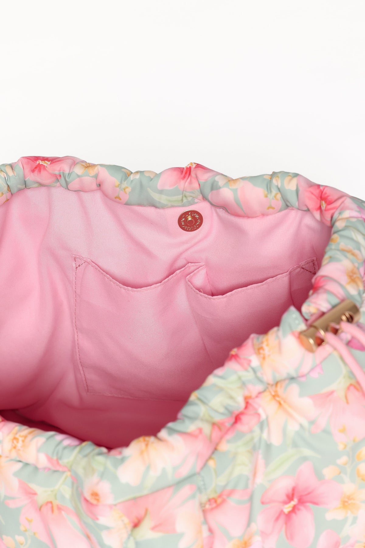 Marshmallow Midi Tote in Sage Wildflowers – view 6 of 10