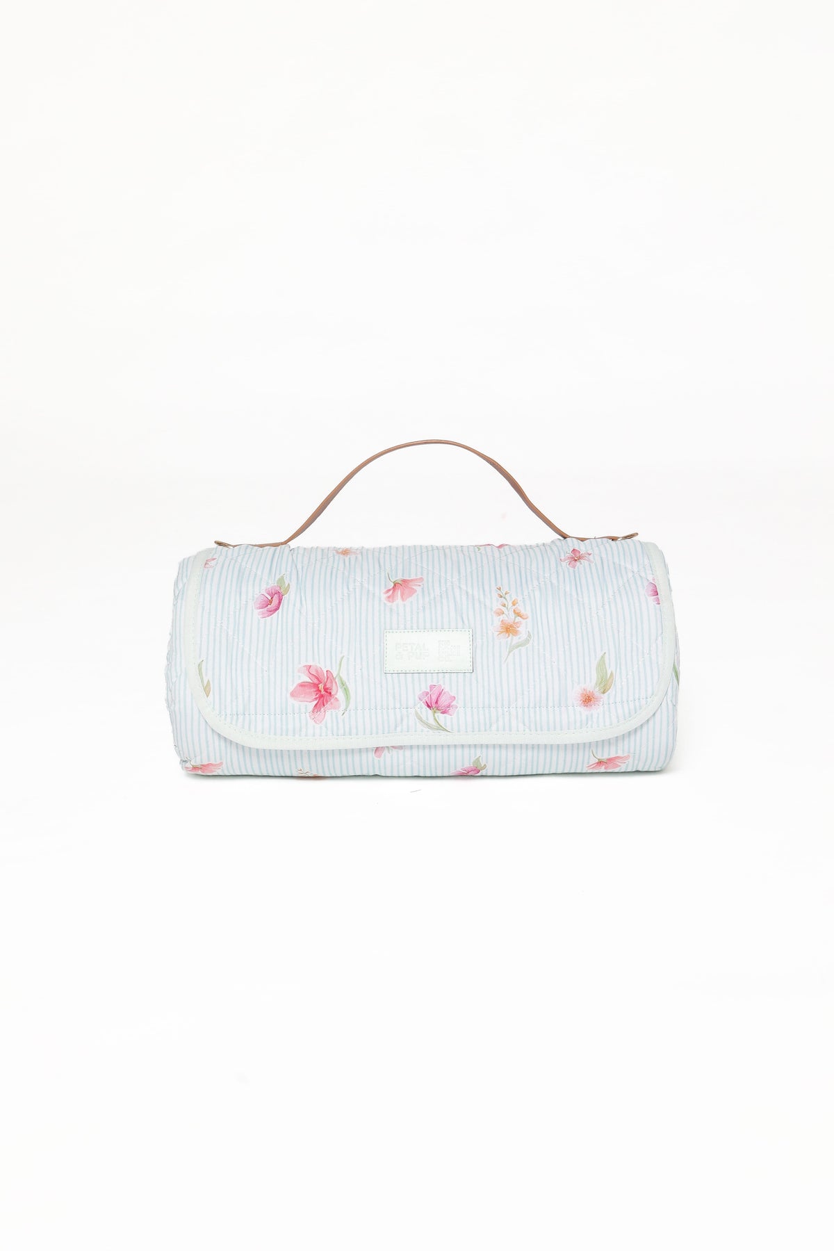 Picnic Rug in Blue Garden Stripe – view 3 of 9