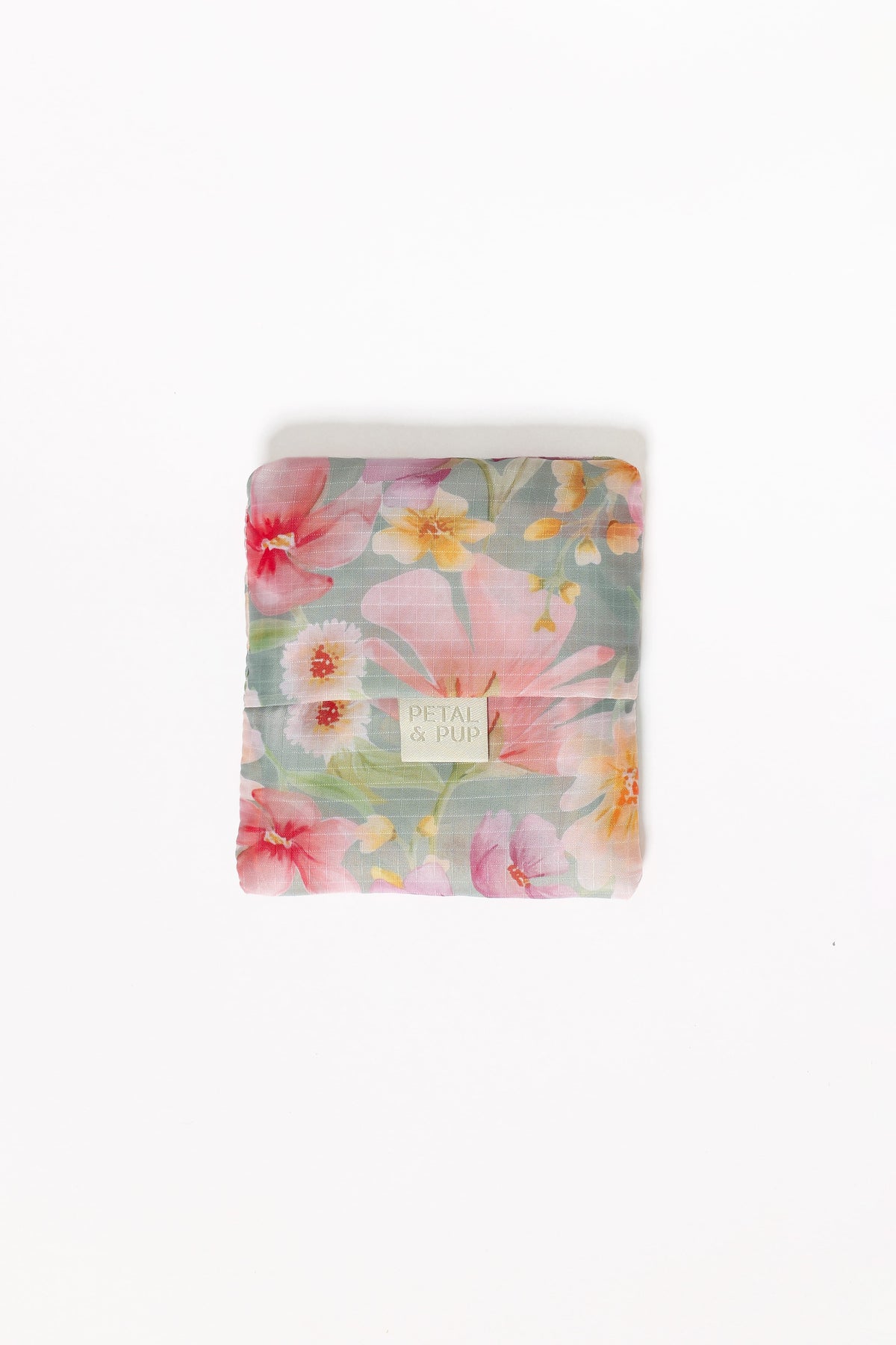 Reusable Shopping Bag in Sage Wildflowers – view 5 of 6