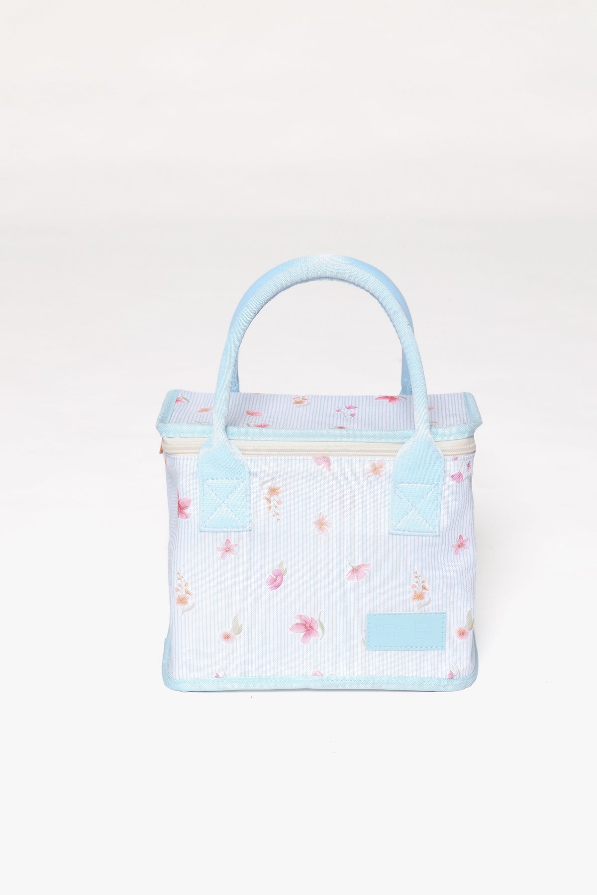 The Graze Lunch Bag in Blue Garden Stripe – view 4 of 7