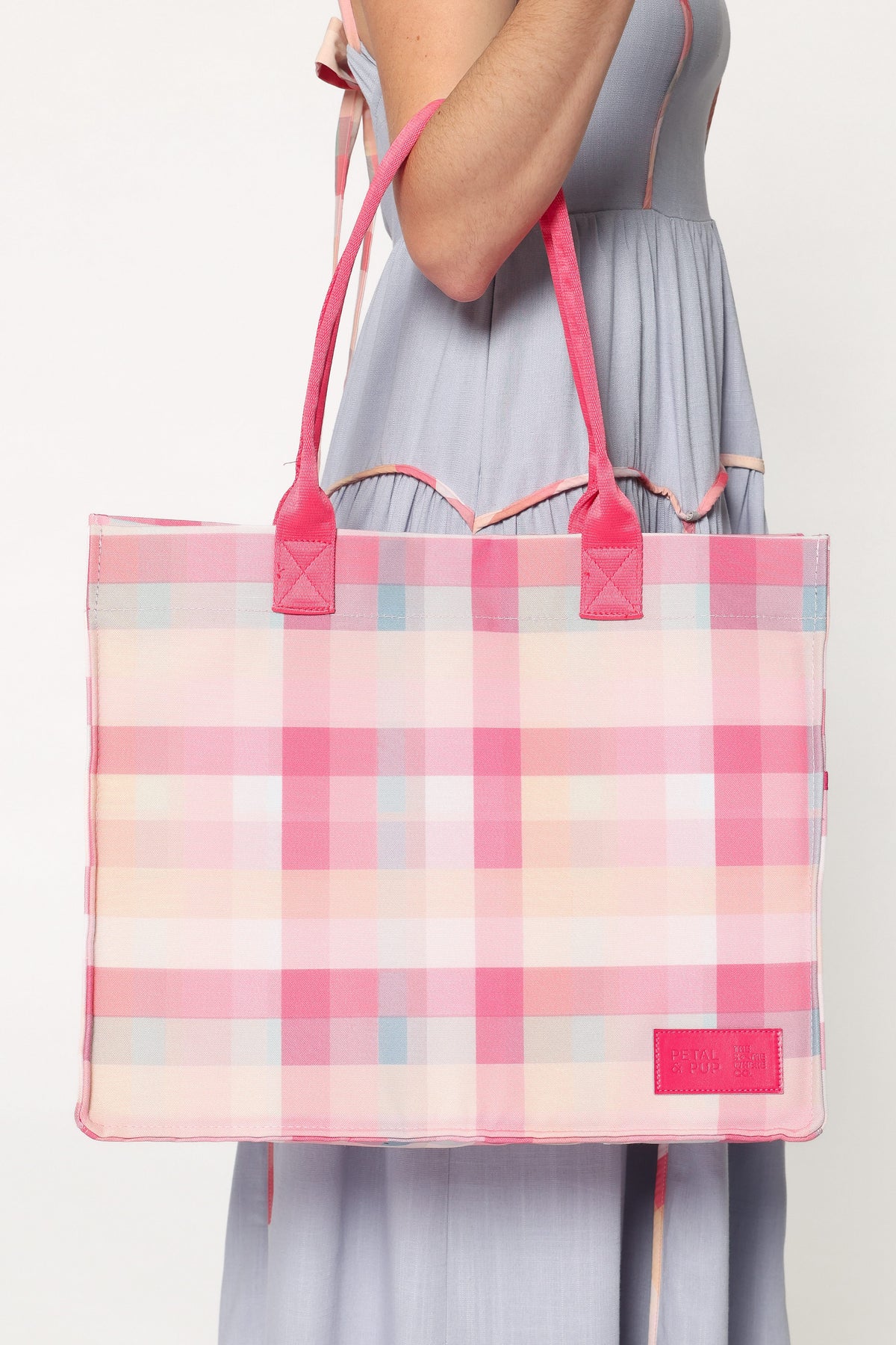 Ultimate Tote Bag in Pink Picnic Plaid – view 6 of 8
