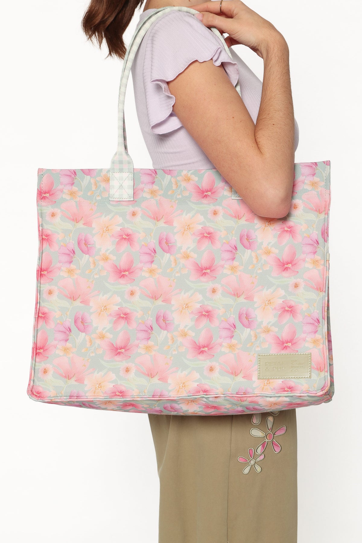 Ultimate Tote Bag in Sage Wildflowers – view 5 of 8