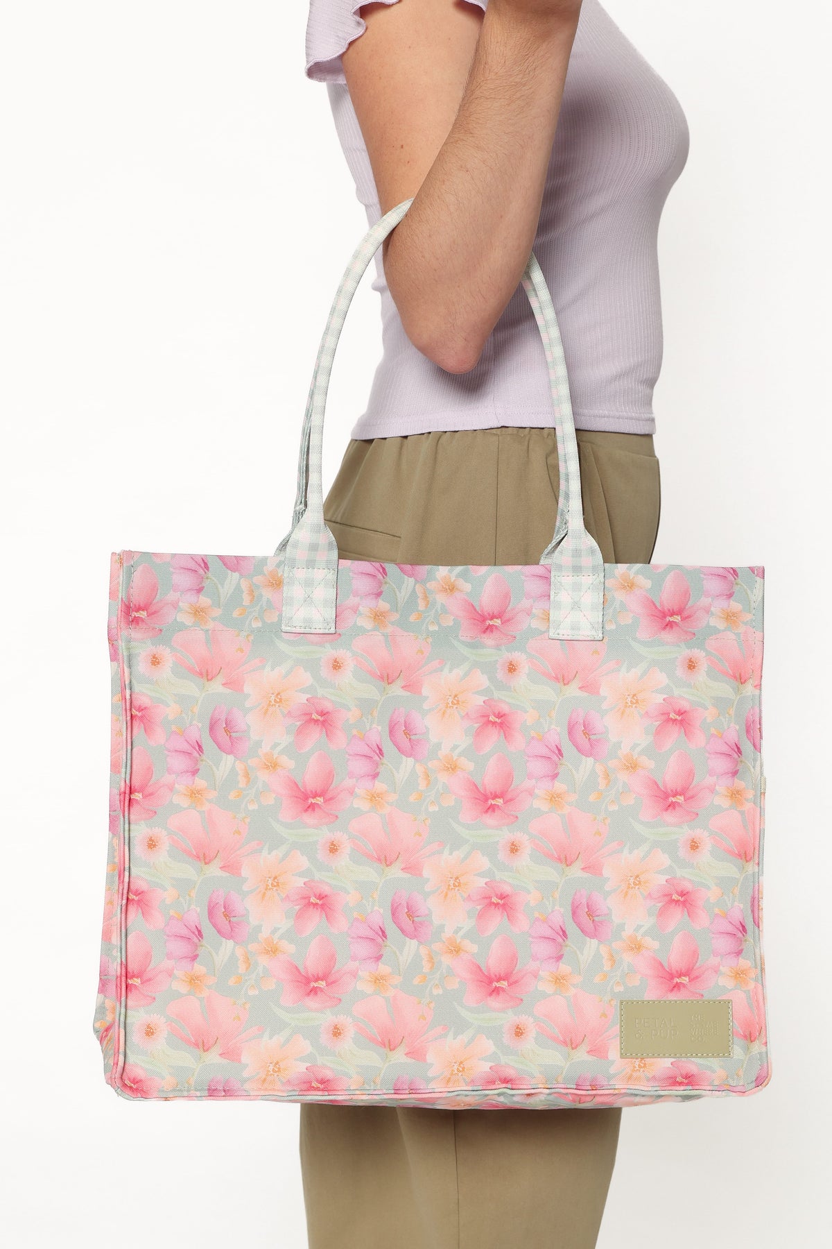 Ultimate Tote Bag in Sage Wildflowers – view 6 of 8
