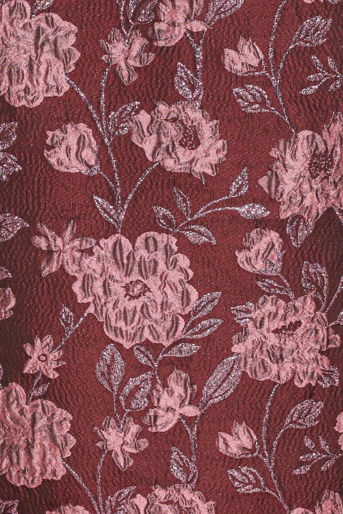 Allegro Column Skirt in Plum Brocade – view 5 of 6
