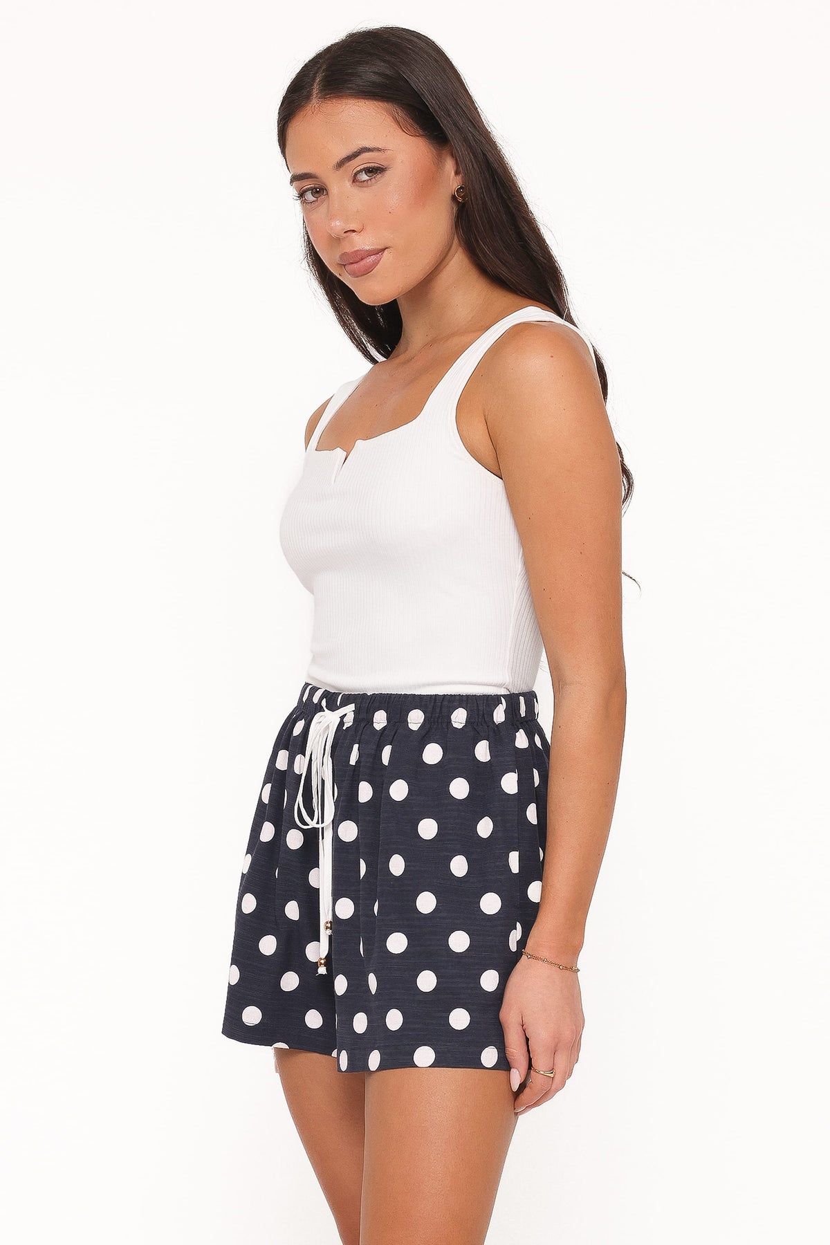 Wren Short in Navy Polka Dot – view 4 of 8