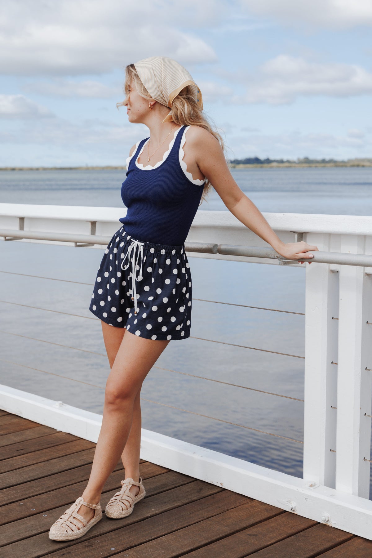 Wren Short in Navy Polka Dot – view 8 of 8