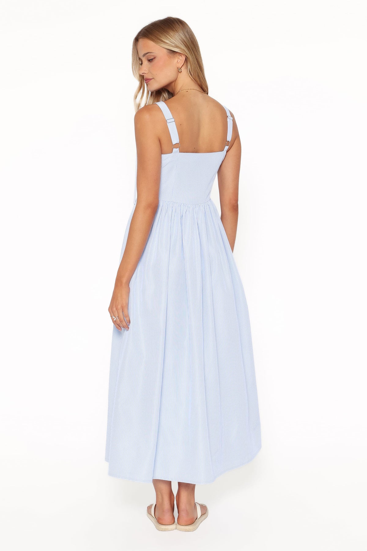 Alden Maxi Dress in Baby Blue Gingham – view 5 of 8