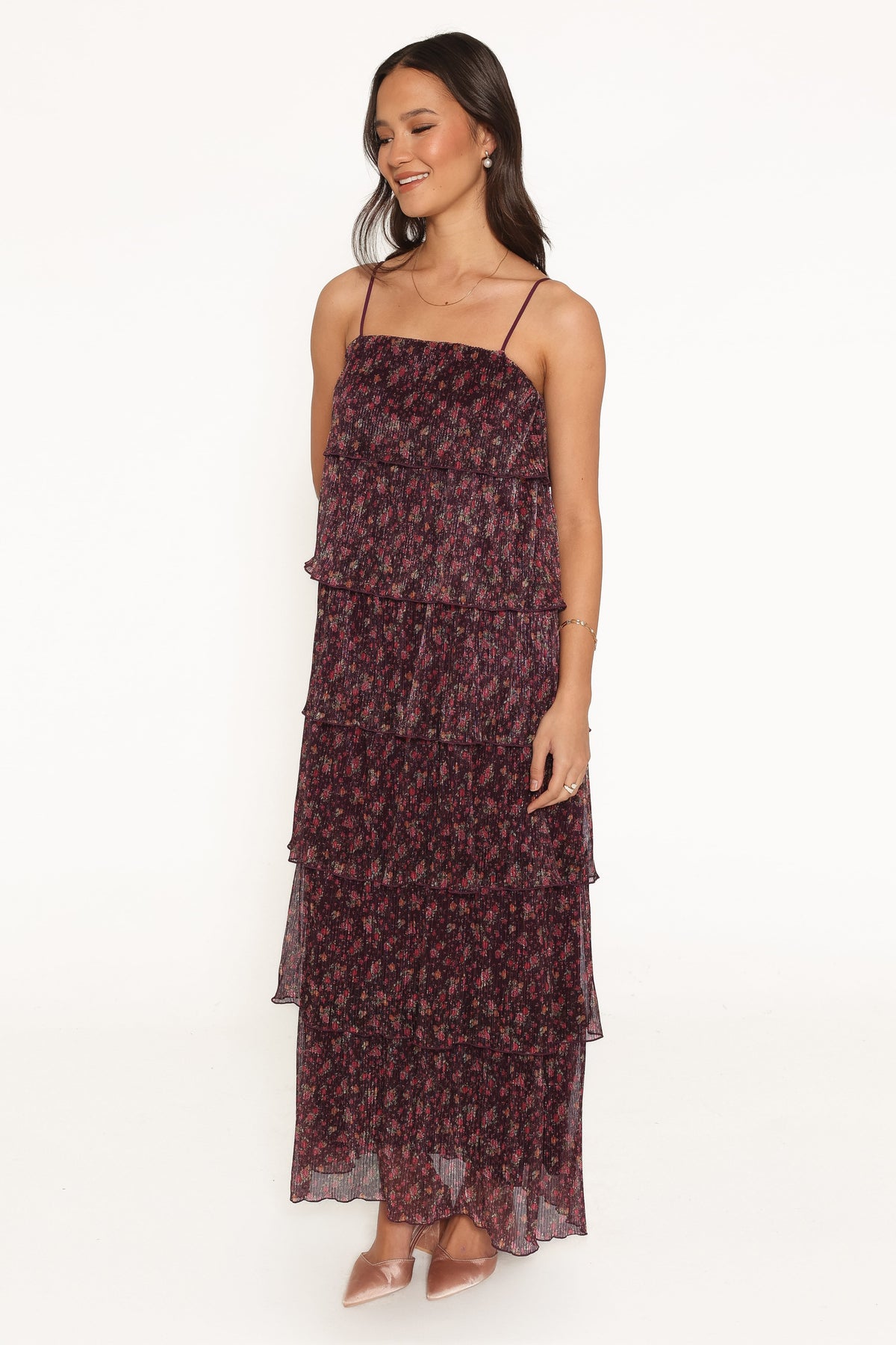 Alinae Maxi Dress in Purple Floral – view 4 of 7