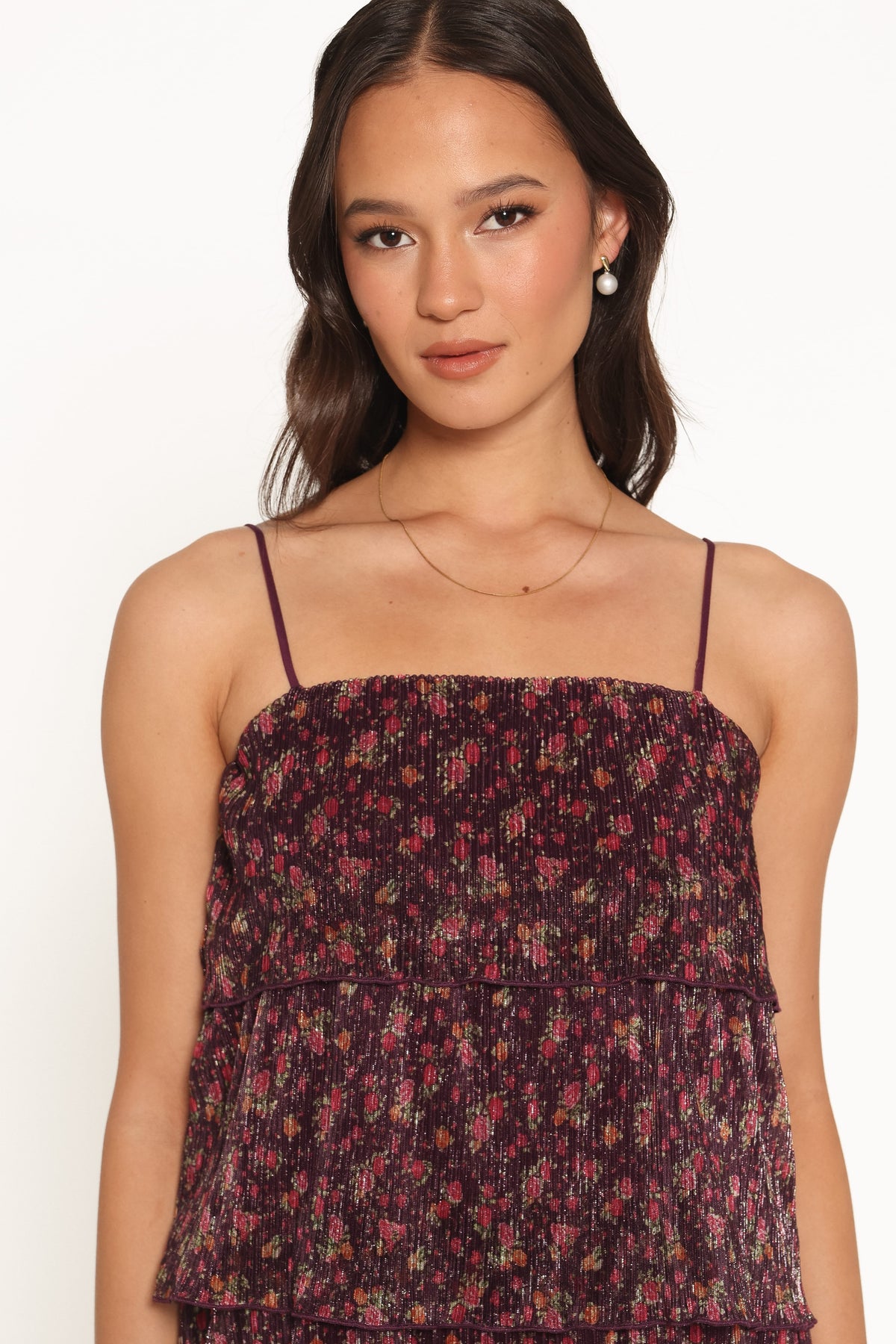 Alinae Maxi Dress in Purple Floral – view 3 of 7