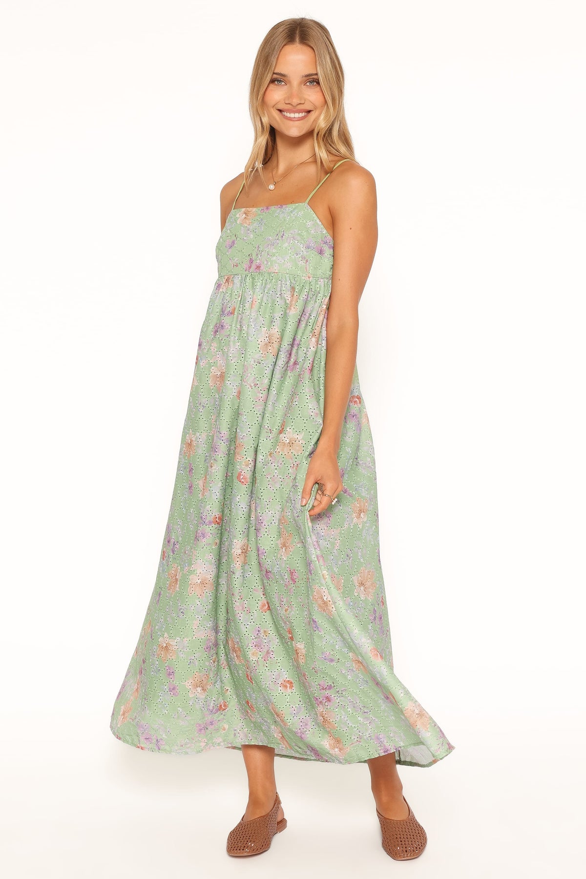 Alyah Maxi Dress in Green Floral – view 5 of 6