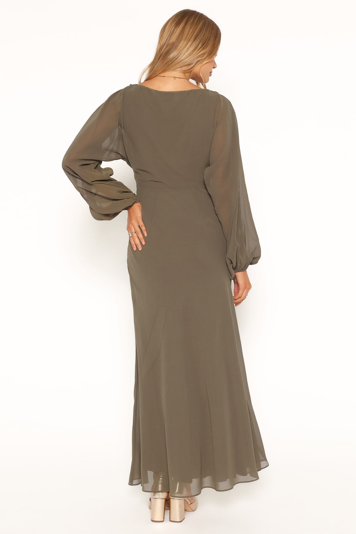 Arnica Maxi Dress in Olive Green – view 4 of 6