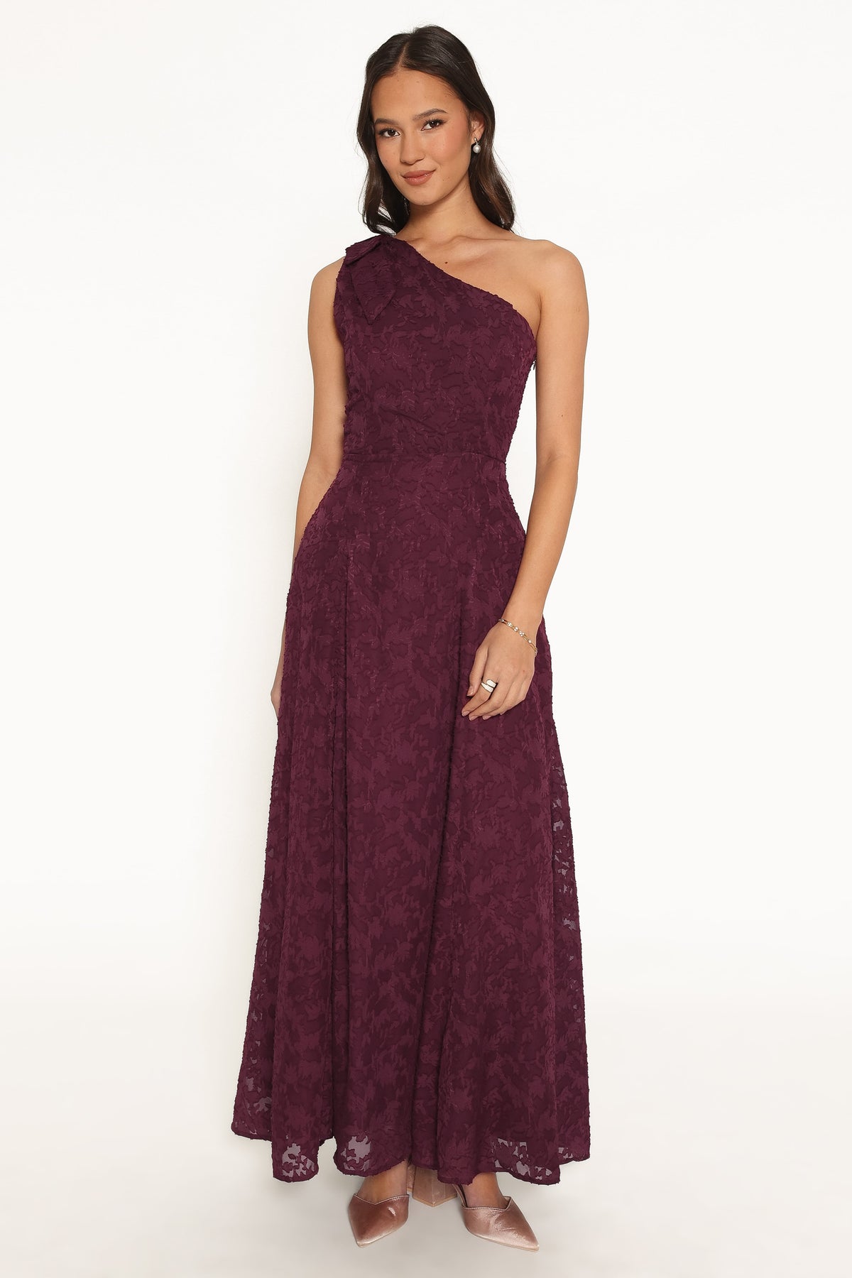 Astarla Maxi Dress in Plum Burnout – view 2 of 7