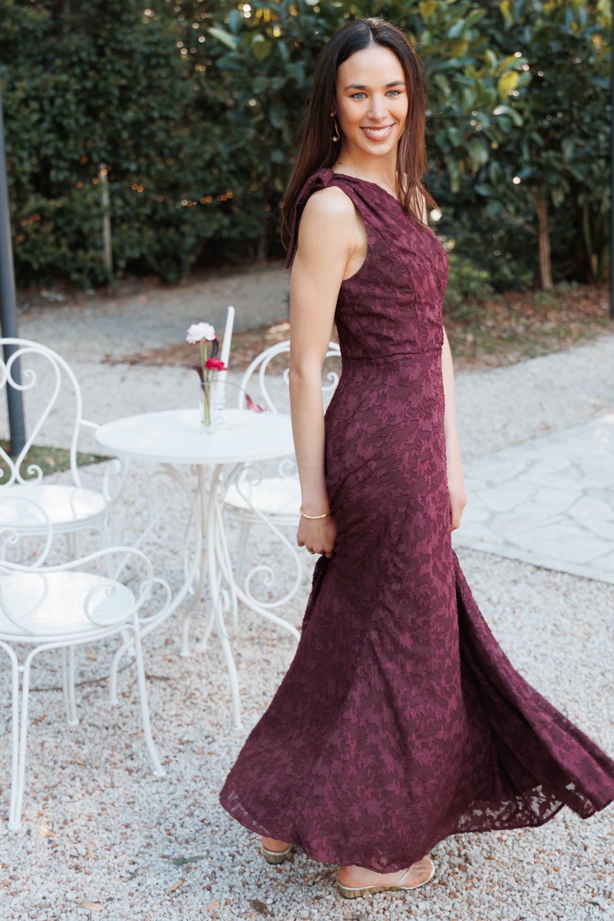 Astarla Maxi Dress in Plum Burnout – view 7 of 7