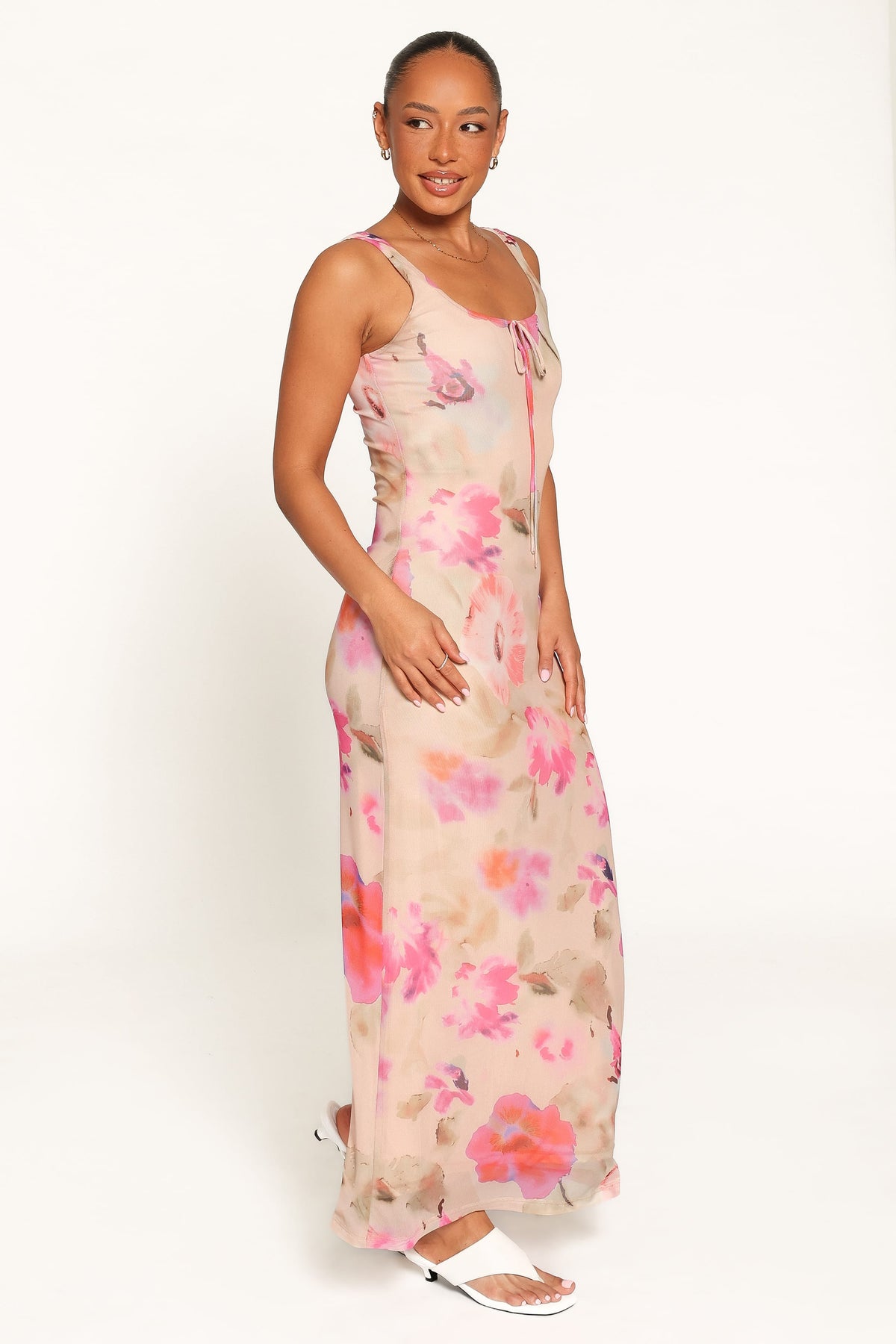 Avina Maxi Dress in Pink Floral – view 3 of 7