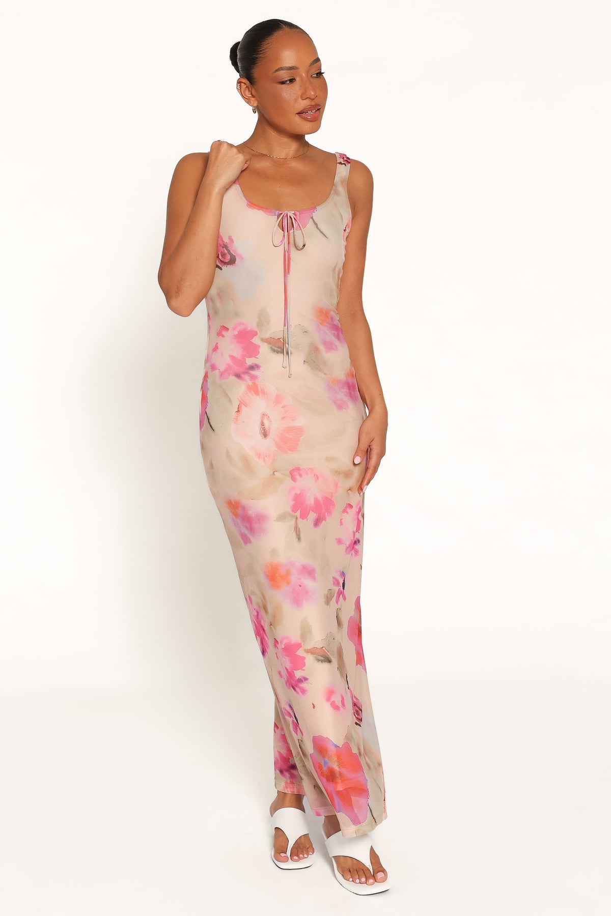 Avina Maxi Dress in Pink Floral – view 5 of 7