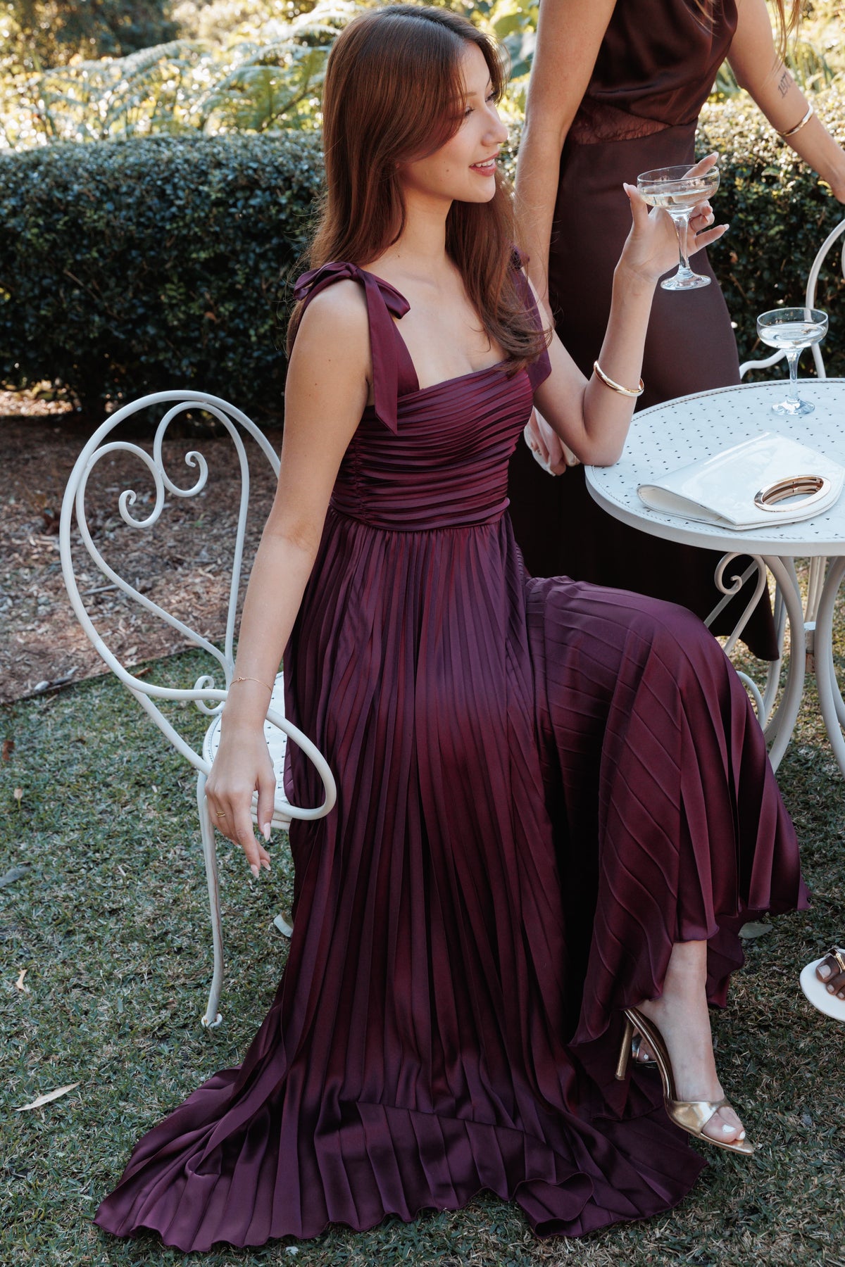 Beaumont Maxi Dress in Wine – view 1 of 7
