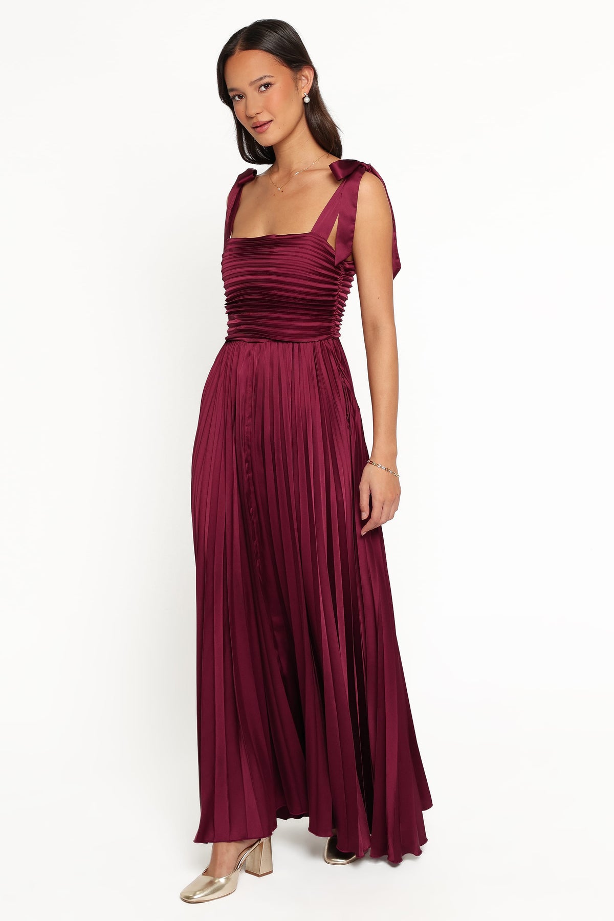 Beaumont Maxi Dress in Wine – view 4 of 7