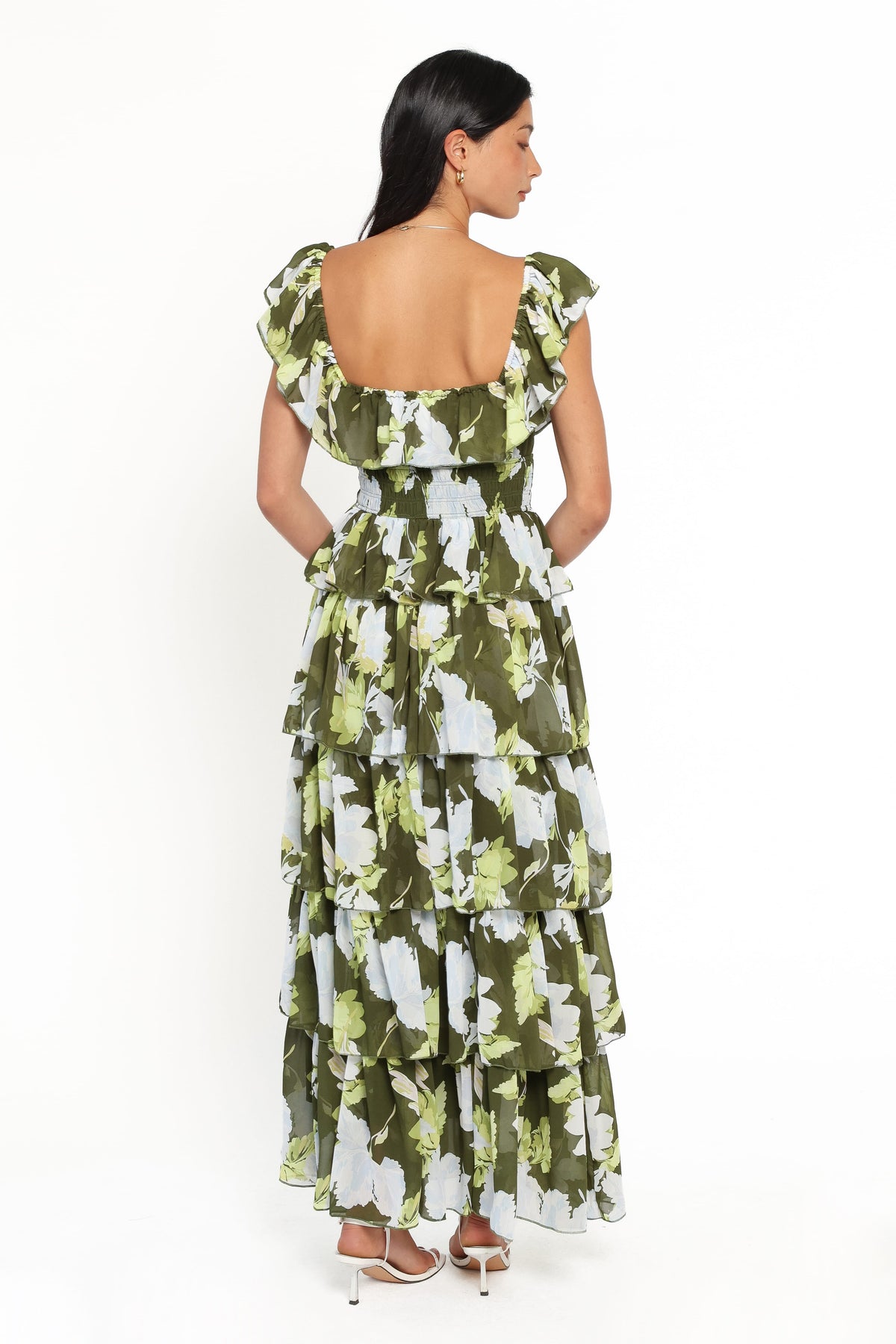 Belle Maxi Dress in Green Floral – view 5 of 7