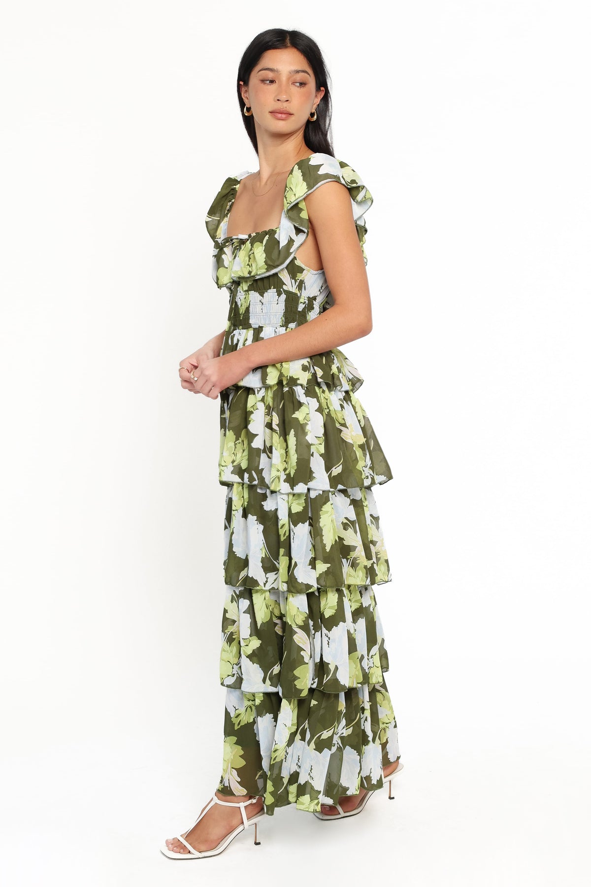 Belle Maxi Dress in Green Floral – view 4 of 7