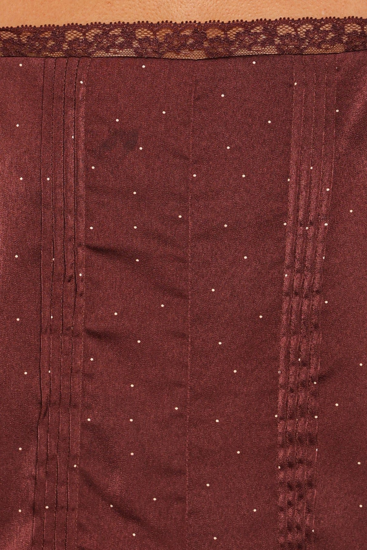 Brinley Mini Dress in Brown Polka Dot – view 8 of 9