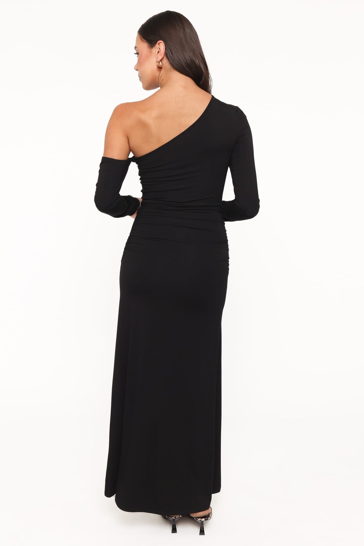 Dionne Off Shoulder Maxi Dress in Black – view 4 of 6