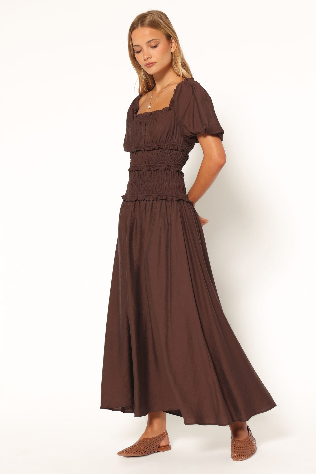 Doralee Maxi Dress in Brown – view 1 of 6