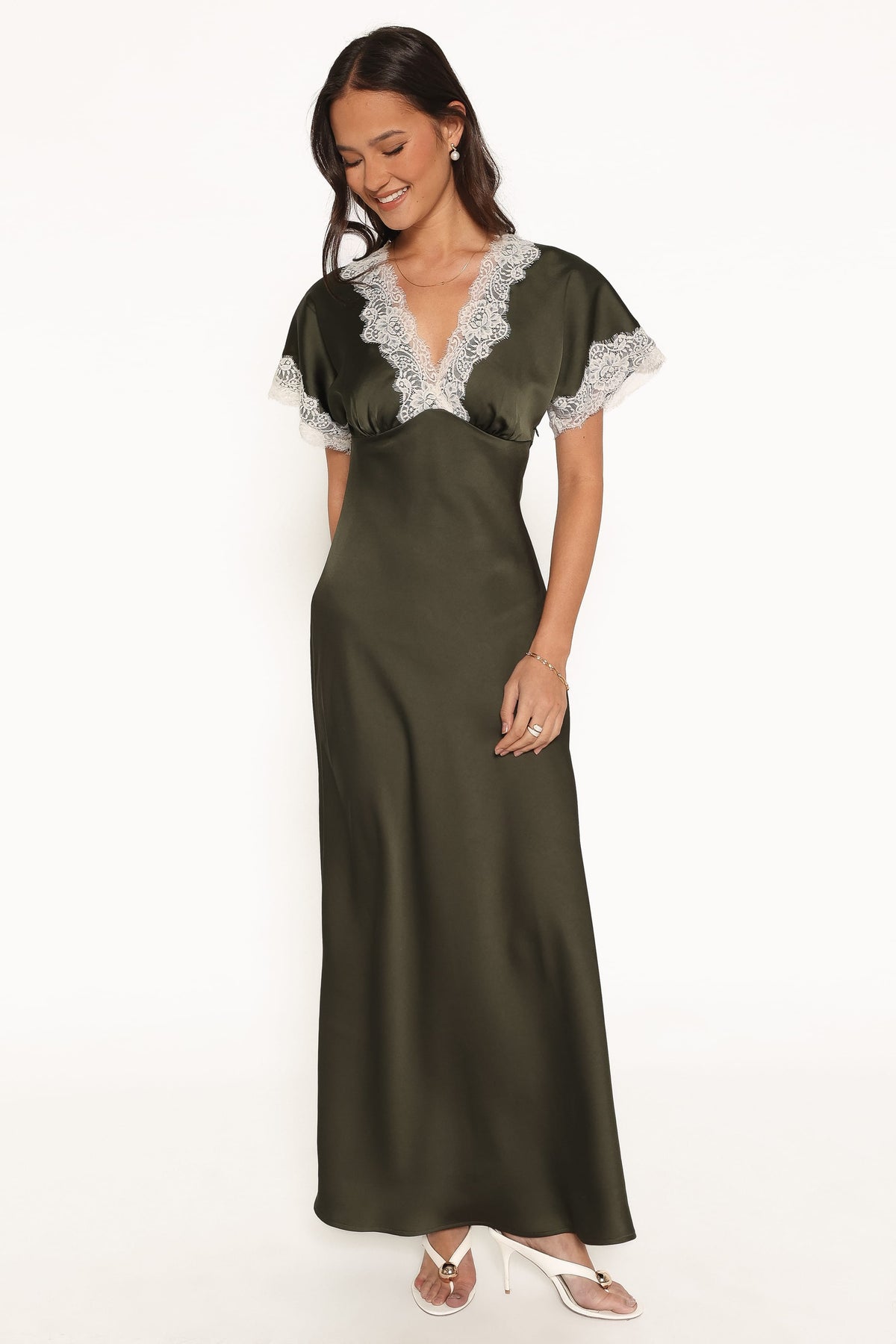 Elston Maxi Dress in Olive – view 2 of 8