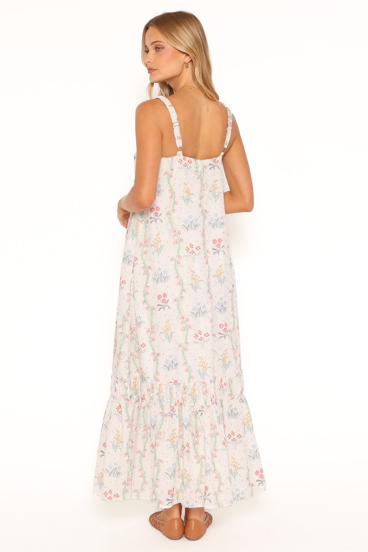 Evaline Maxi Dress in White Floral – view 4 of 6