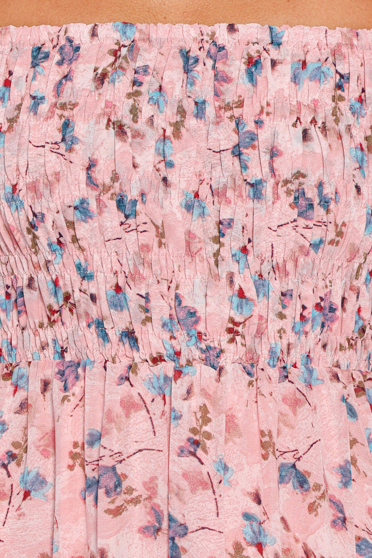 Harlon Off Shoulder Maxi Dress in Pink Floral – view 6 of 6