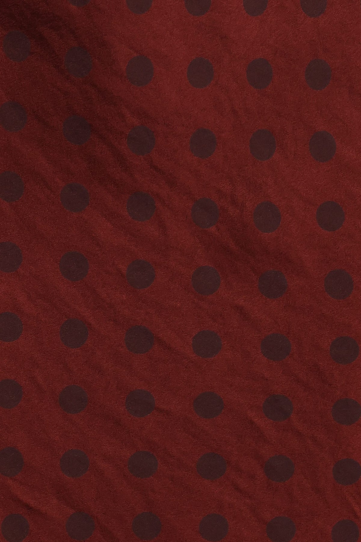 Idalee Long Sleeve Mini Dress in Brown/Maroon Polka Dot – view 6 of 6