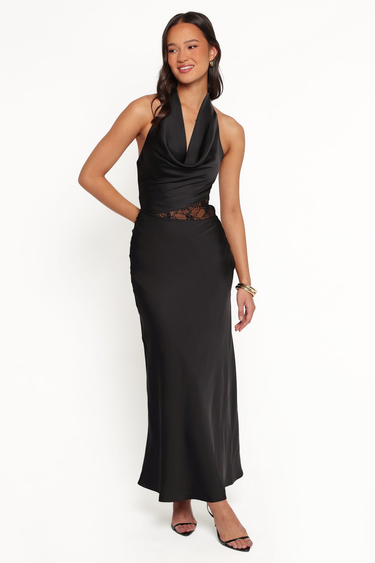 Jameela Halterneck Maxi Dress in Black – view 2 of 7