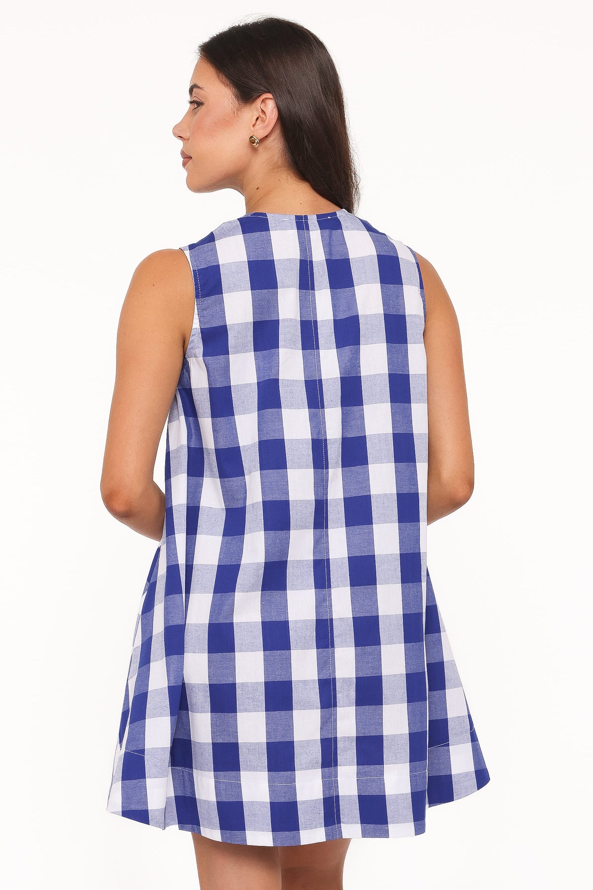 Jorah Mini Dress in Blue Plaid – view 5 of 8