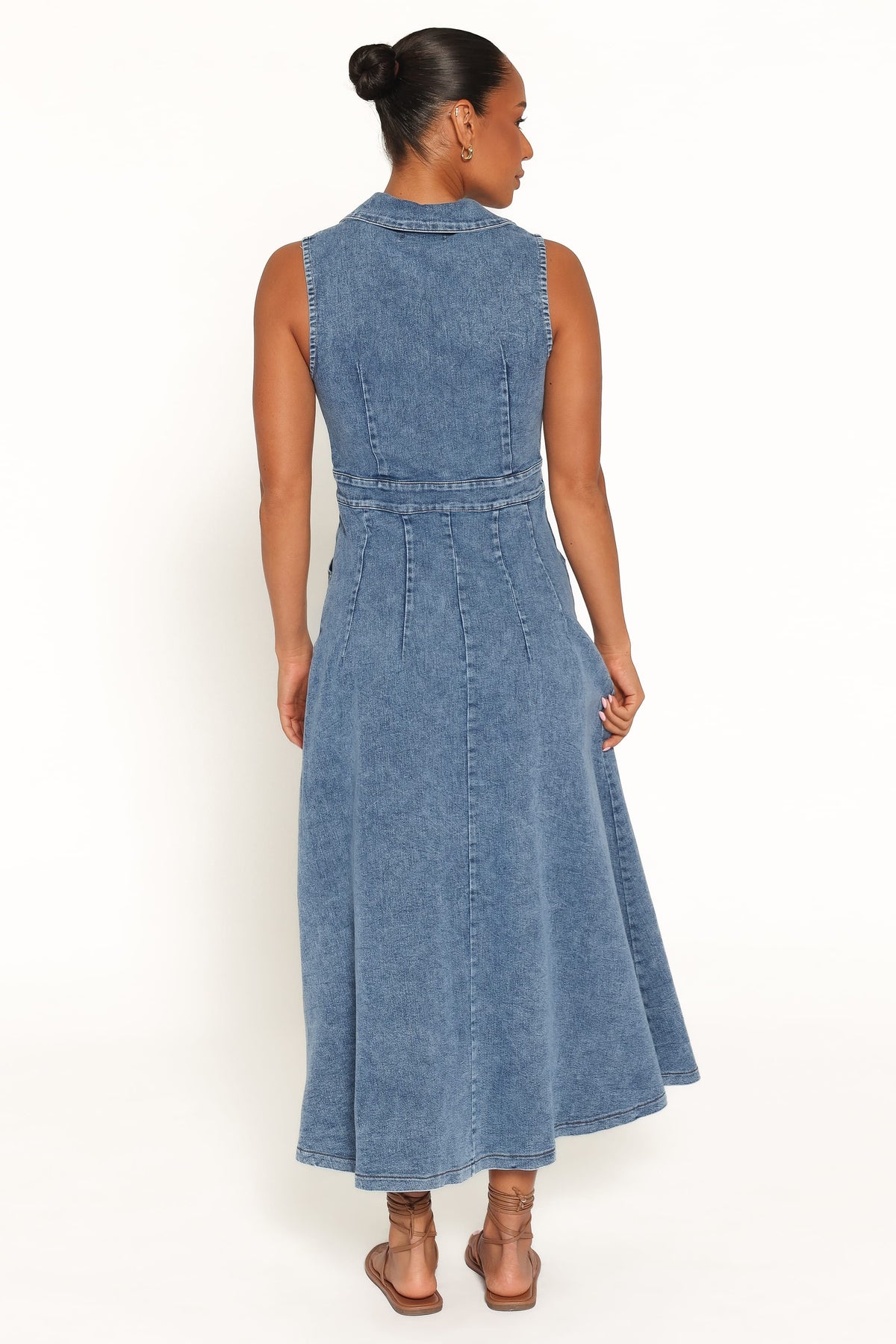 Jye Maxi Dress in Med Denim – view 4 of 6
