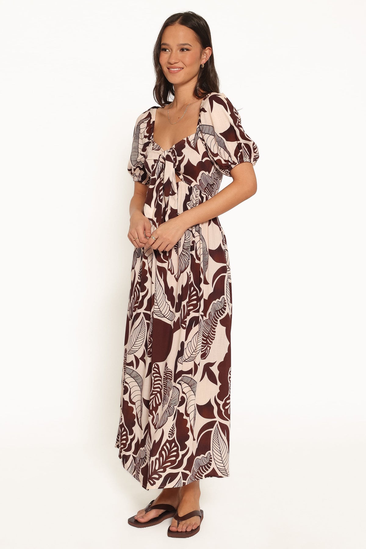Kepner Maxi Dress in Brown Floral – view 3 of 5