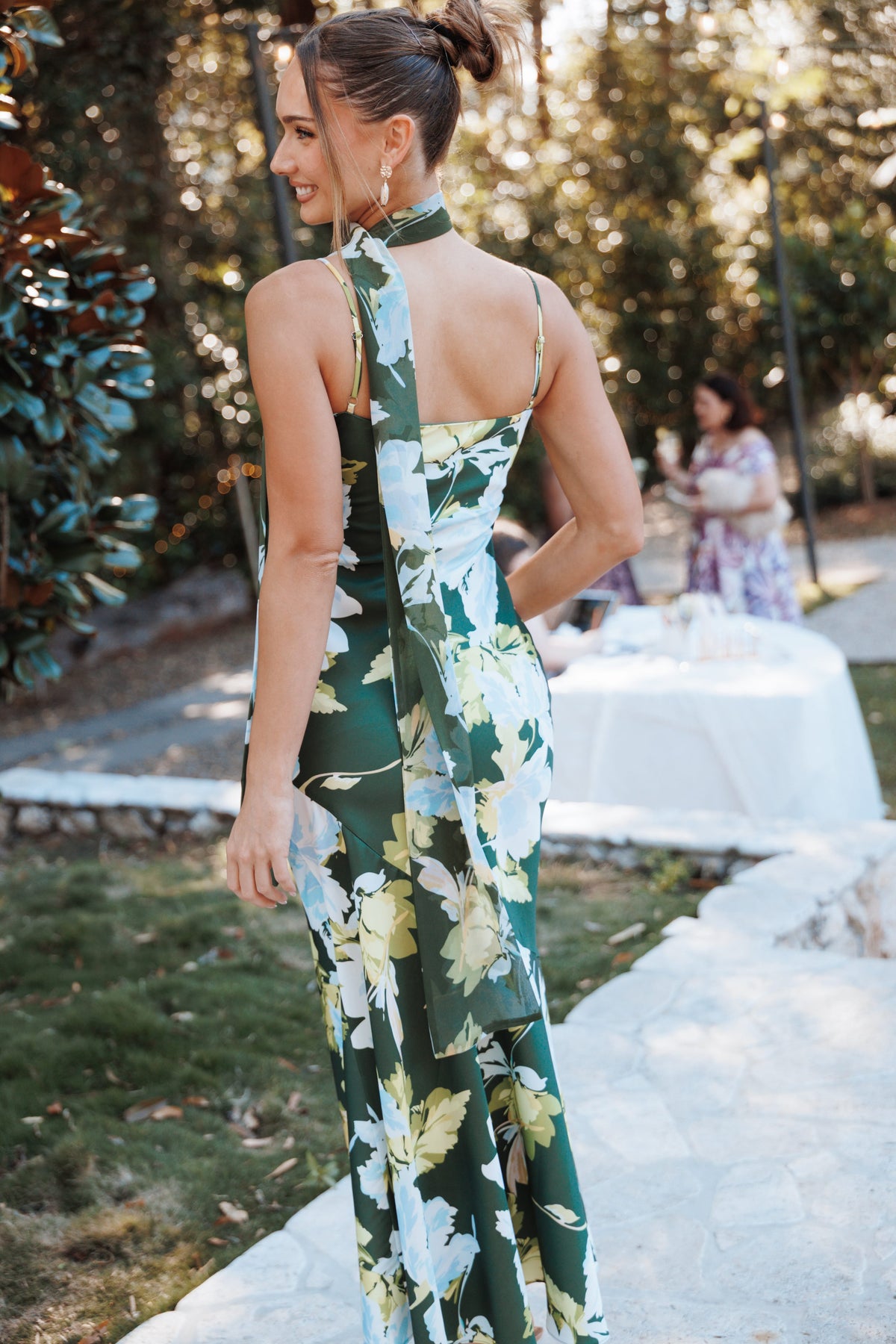 Kinara Maxi Dress in Olive Floral – view 1 of 7