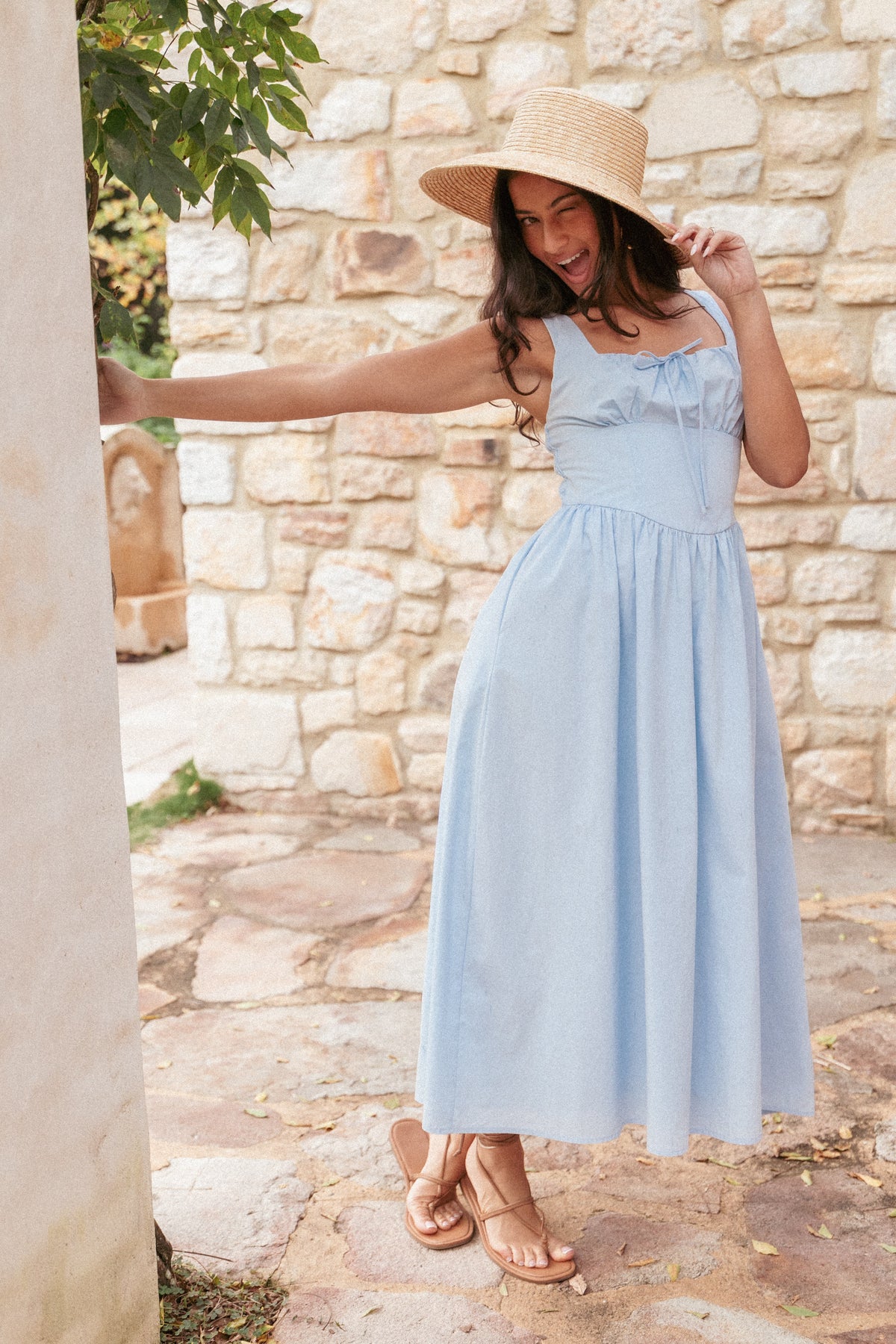 Kinslee Midi Dress in Blue – view 8 of 8