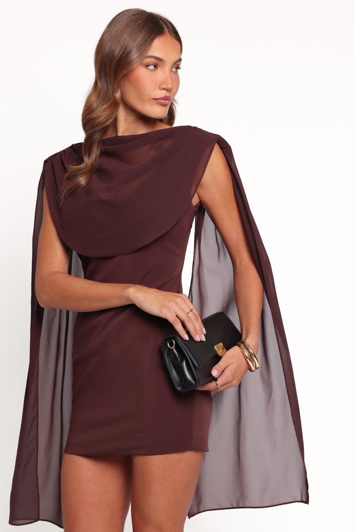 Klarissa Mini Dress in Brown – view 1 of 6
