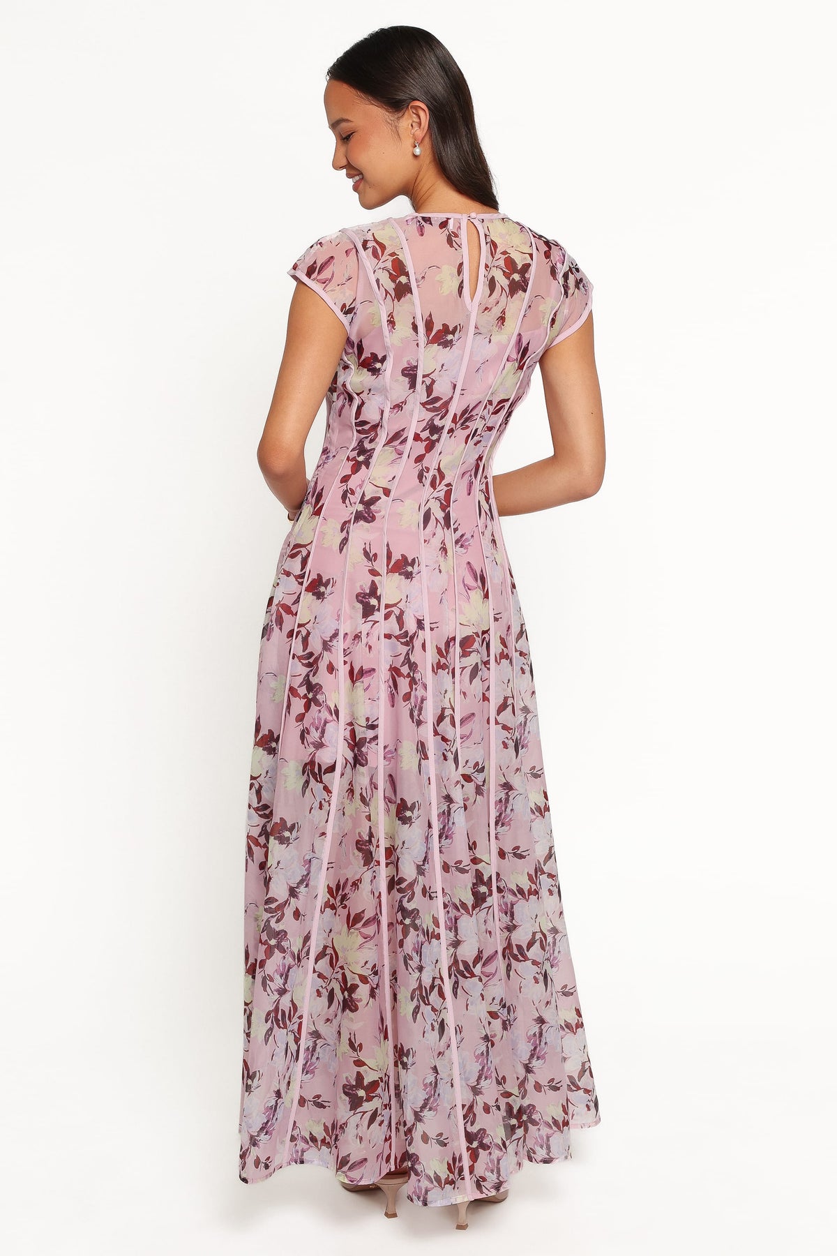 Livio Maxi Dress in Lilac Floral – view 4 of 7