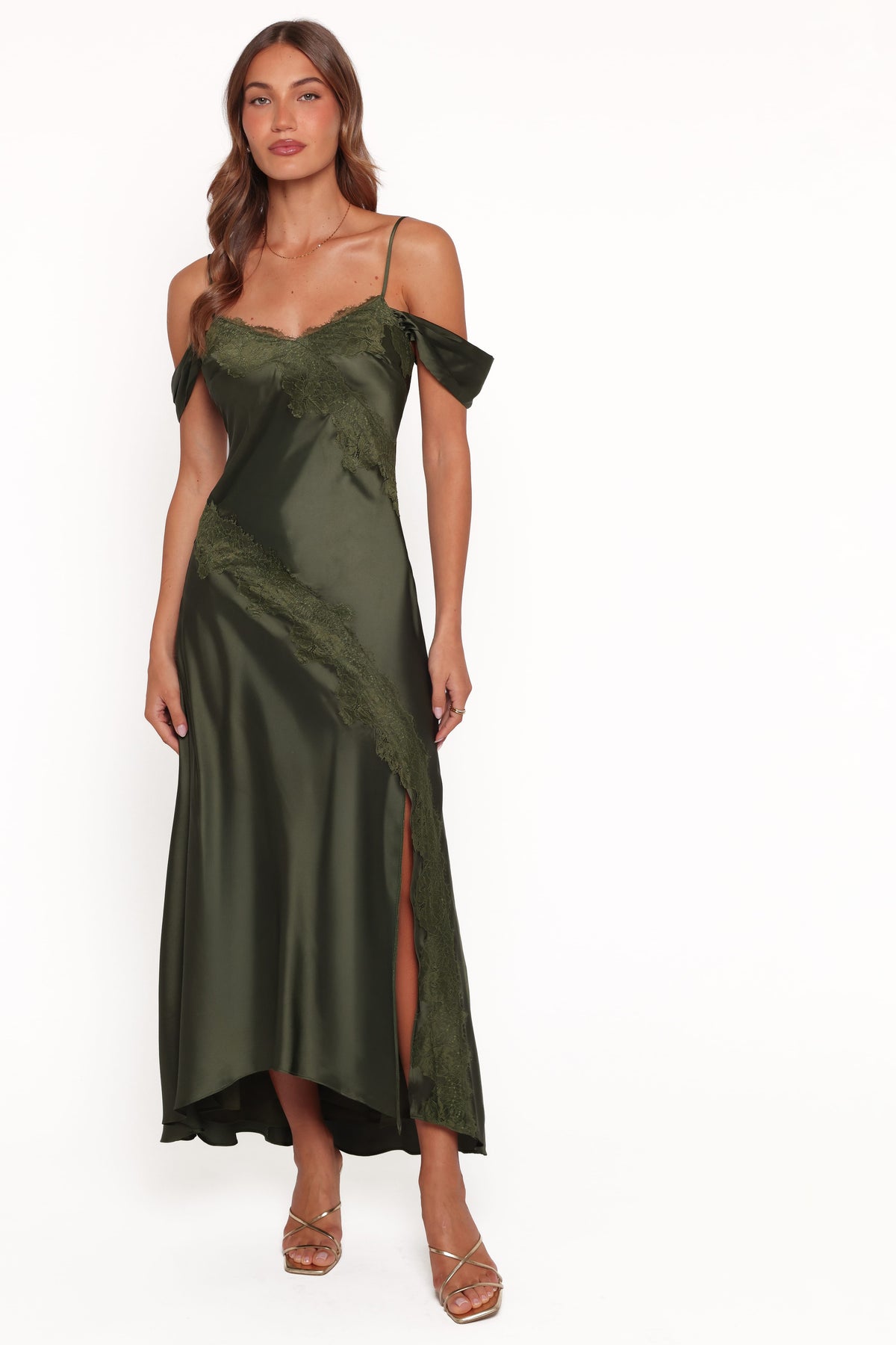 Millen Maxi Dress in Olive Green – view 3 of 6