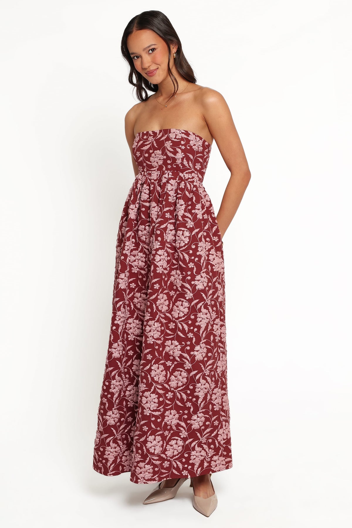 Orabella Maxi Dress in Red Floral – view 4 of 7