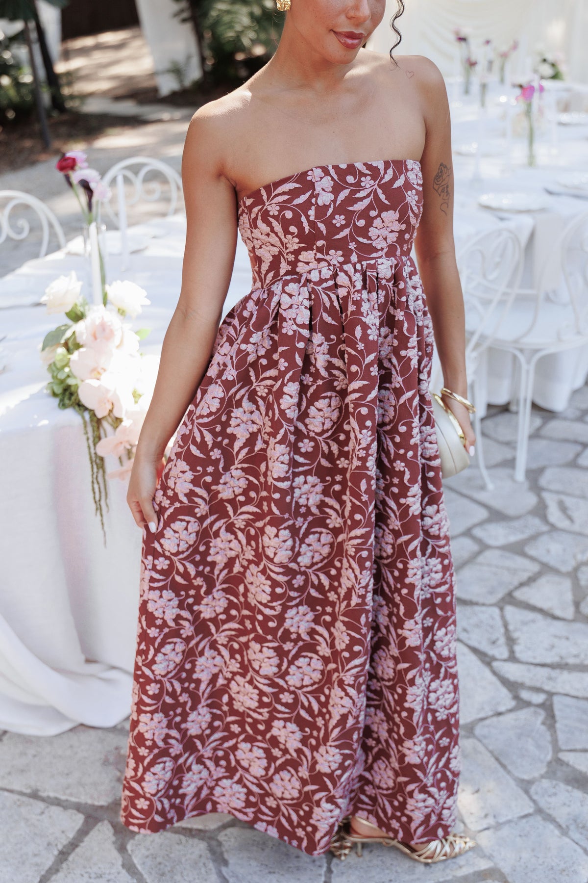 Orabella Maxi Dress in Red Floral – view 7 of 7