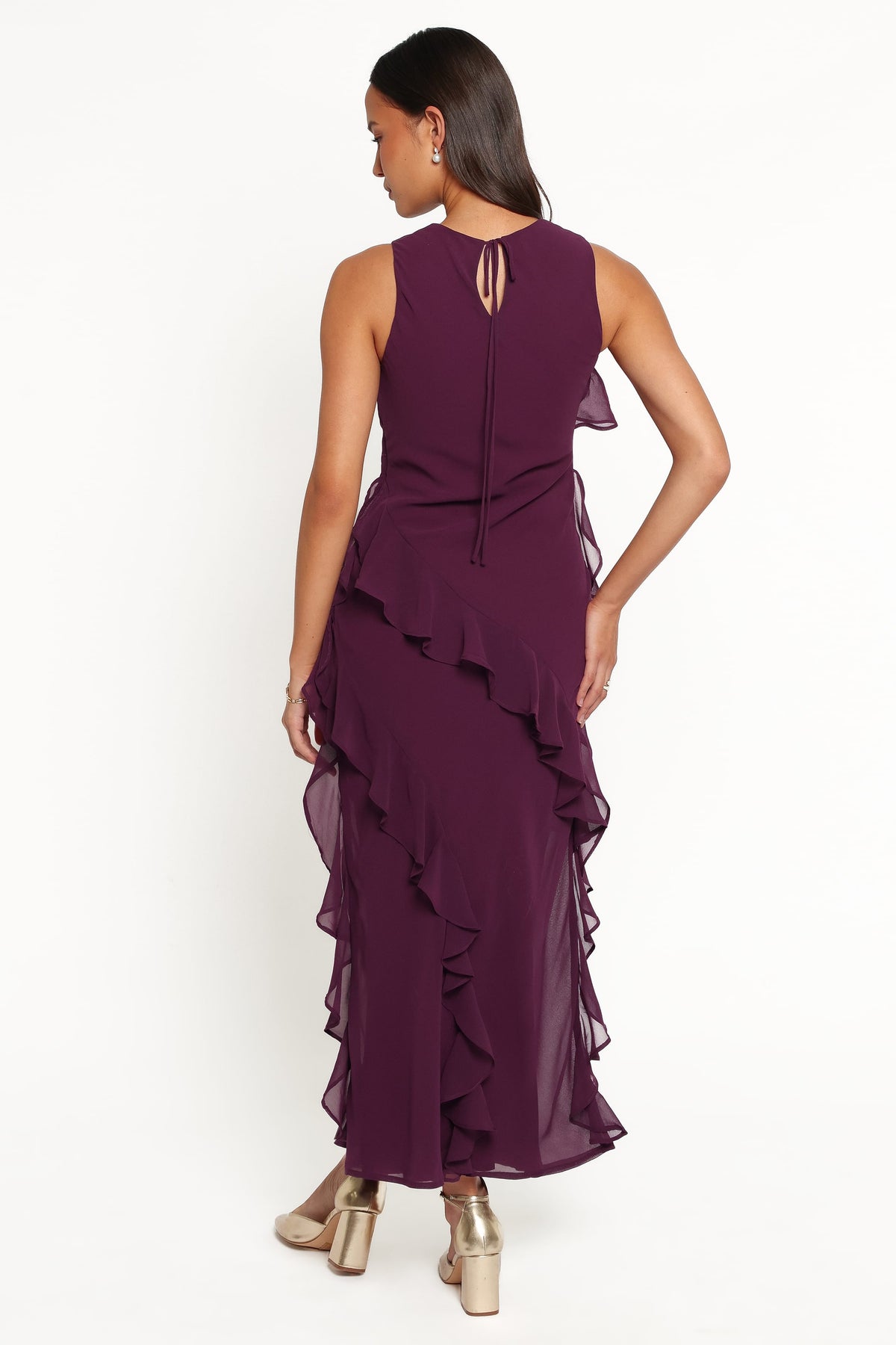 Oriella Maxi Dress in Plum – view 5 of 7