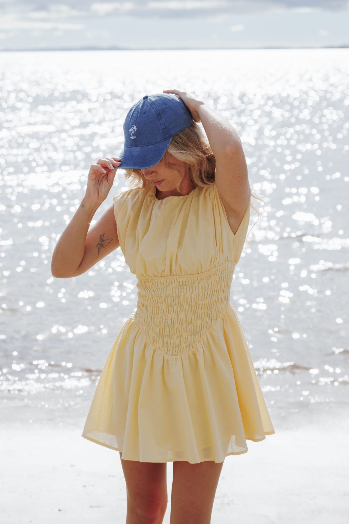 Ziva Mini Dress in Yellow – view 8 of 9